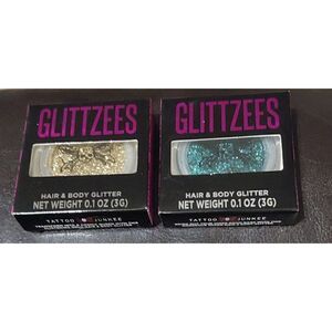 BNIB~Lot of (2) Tattoo Junkie Glittzees Hair & Body Glitter